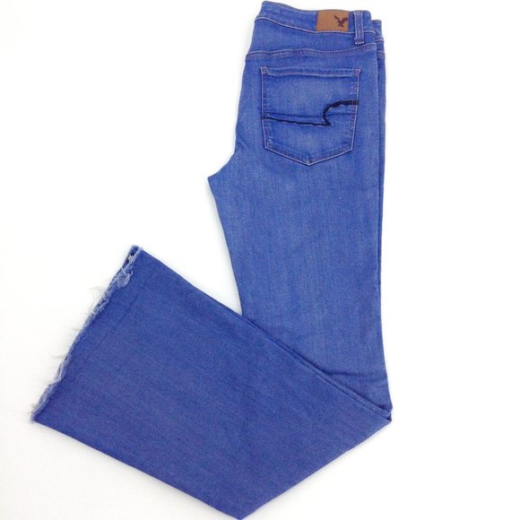 American Eagle Outfitters Denim - AEO Denim x Café Hi-Rise Slim Flare Jeans